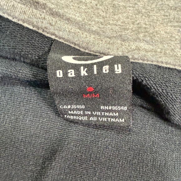 Oakley Hoodie Women Medium Black Full Zip Graphic 76 Logo Urban y2k - Picture 3 of 6